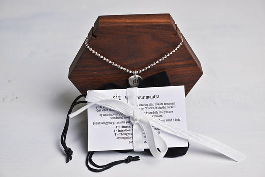 F.it Mantra Necklace Ball Chain & Pendant